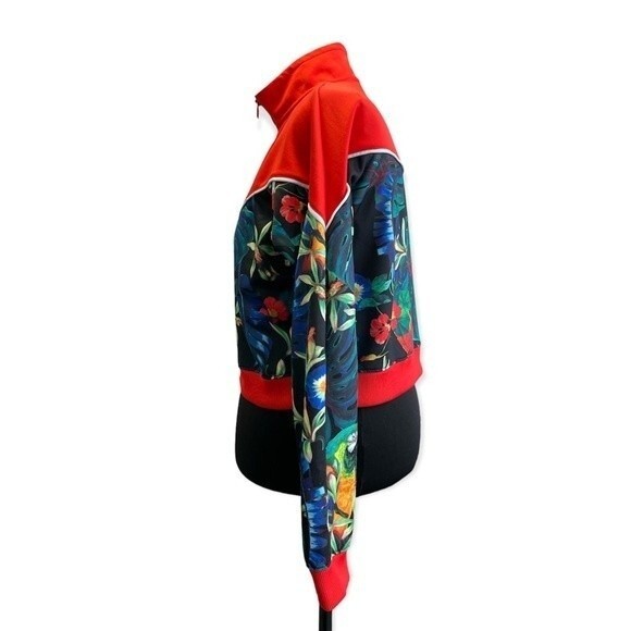 Nike Womens‎ sportswear tropical cropped crimson jacket size L - Picture 8 of 8